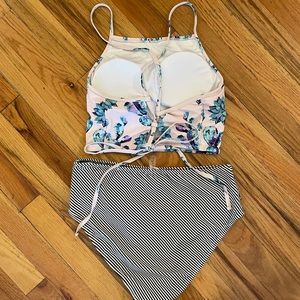 CUPSHE High Waisted Bathing Suit